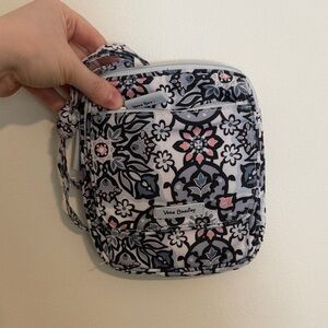 Vera Bradley Black and Pink Floral Crossbody Bag